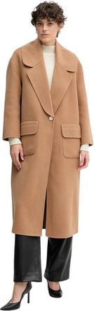 Hale Bob Single-Breasted Coat - Dames - Mantel - Bruin - XS - Wol - Jassen