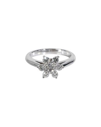 Tiffany & Co. Flower Platinum 0.48 ct. tw. Diamond Ring (Authentic Pre-Loved)