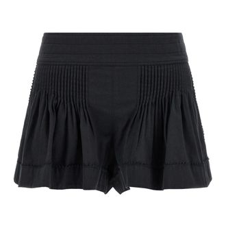 Isabel Marant Short Shorts, female, Black, XS, Cybila Cotton Shorts