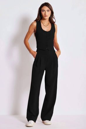 Bishop + Young Madison Pleat Pants In Black