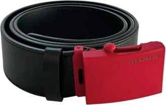 Borbonese Accessoires, Heren, Zwart, ONE Size, Leer, Leren Riem