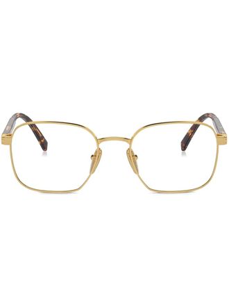 Prada Bril met schildpadschild design - Goud