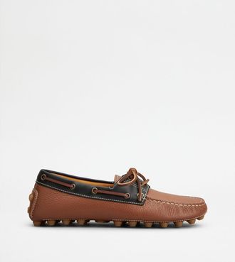 Tod's Boat Gommino Bubble Loafers in Leather