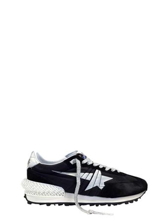Golden Goose Running Marathon Tomaia in nylon, punta scamosciata e tallone laminato con stella stampata