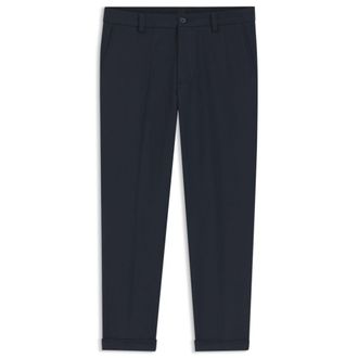 BOSS Easy-iron modern-fit trousers in cotton-blend twill
