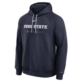 Nike Penn State Courtside Basketball Practice Nike Mens Dri-FIT Pullover Hoodie in Blue | 04EJ044PPSN-REJ