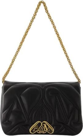 Alexander McQueen Leather shoulder-bags - Dames - Schoudertassen - Zwart - ONE Size - Leer - Tassen