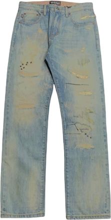 Mostly Heard Rarely Seen Mens Destroyed Jeans In 400 Blue