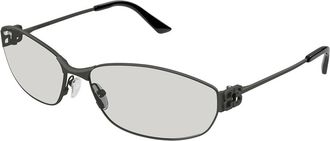 Balenciaga BB0336S 007 Mens Sunglasses Silver Size 65