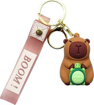 Generic car pendant suitable for making gifts for friends and relatives Kapybara keychain pendant school bag bag puffer fish pendant Kapybara plush pendant ke