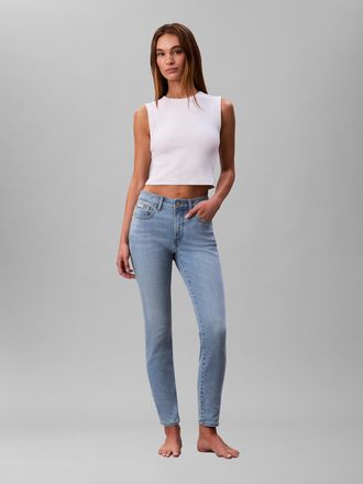Calvin Klein Jeans Skinny-fit-Jeans CALVIN KLEIN JEANS MID RISE SKINNY, Damen, Gr. 25, L&auml;nge 30, light cape, Denim/Jeans, Obermaterial: 80% Baumwolle, 12% Polyester, 6% 