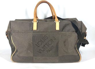 Louis Vuitton Khaki Canvas Boston Bag (Pre-Owned)
