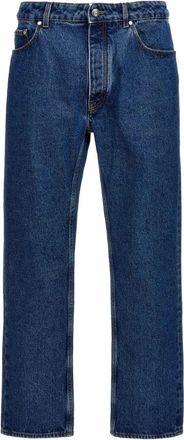 Palm Angels LW Monogram Jeans - Heren - Regular Fit Jeans - Blauw - W32 - Katoen - Jeans