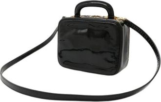 Chanel Pre-owned Leather chanel-bags - Dames - Vintage Handtas - Zwart - ONE Size - Vintage