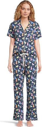 PJ Salvage Whimsy Pajama Set Womens Pajama Sets Navy : XL (US 14), Cotton/Jersey/Modal