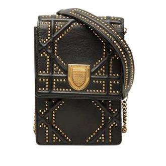 Dior Pre-owned Diorama Cross Body Bag - Dames - Pre-owned - Zwart - Maat: ONE Size Leer