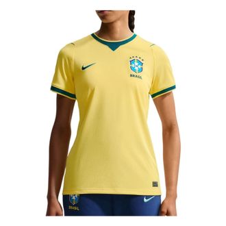 Nike (WMNS) Nike Brazil 2026 Stadium Home Dri-FIT Replica Jersey Canary Light Menta Geode Teal IB5280-724