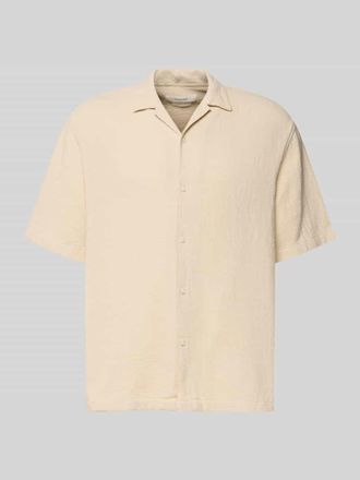 Selected Relaxed Fit Freizeithemd aus reiner Baumwolle Modell RLXCAL in Beige, Gr&ouml;&szlig;e XXL