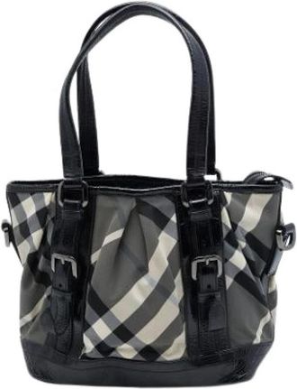 Burberry Pre-owned Nylon handbags - Dames - Vintage Handtas - Grijs - ONE Size - Nylon - Vintage
