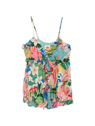 Farm Rio Blusa Ruffle Multicolore Garden Of Life