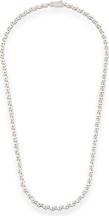 Cernucci Cernucci Mixed Square Stone Tennis Chain Necklace - Silver - 20 (M)