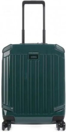 Piquadro Koffers, unisex, Groen, ONE Size, Groene Cabin Trolley met TSA-slot