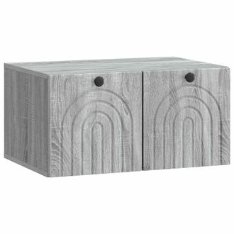 vidaXL Mueble Para Tv De Pared Gris Sonoma 59,5 X 41 X 30 Cm Vidaxl