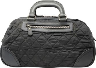 Chanel Pre-owned Handbags, female, Gray, Size: ONE SIZE Pre-owned Quilted Satchel Bag