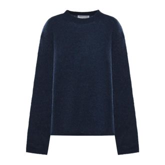 Frankie Shop Su&eacute;ter de mohair esponjoso Timea - Knitwear - Mujer - Azul - 2XS