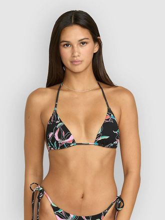Volcom Dream In Bloom Halter Tri Bikini Top estampado