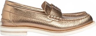 Pedro Garcia Women Sabela Loafer In Cava Cervo Lame Bianco