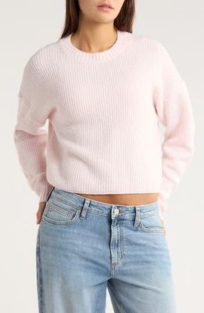 Abound Cozy Crew Pullover Sweater in Pink Primrose at Nordstrom Rack, Size X-Large