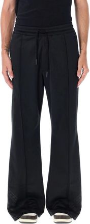 Marcelo Burlon Black Flared Track Pants