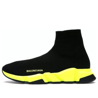 Balenciaga Speed 1.0 Sneakers Black Neon Yellow 567042W05G01000