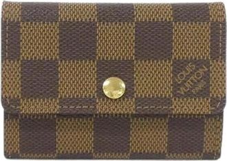 Louis Vuitton Pre-owned Wallets, female, Brown, Size: ONE SIZE Pre-owned Damier Coated Canvas Coin Case