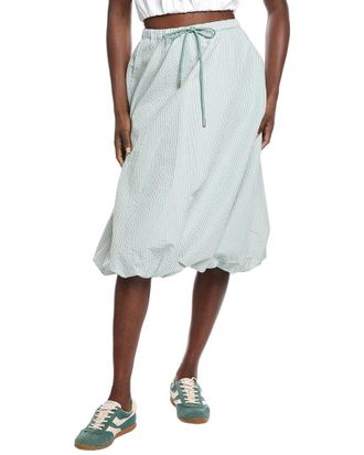 Hunter Bubble Hem Midi Skirt