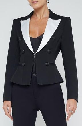 L'agence Andalusia Blazer in Black/white at Nordstrom Rack, Size 4