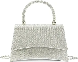 Tiffany & Fred Crystal-Embellished Leather Evening Satchel