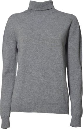 Jil Sander Light Grey High Turtleneck Sweater