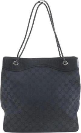 Gucci Pre-owned Tote Bags, female, Black, Size: ONE SIZE Pre-owned Vintage Tote Bag