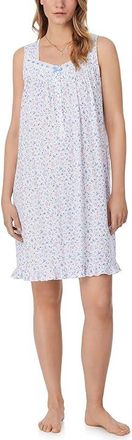 Eileen West Womens Short Sleeveless Nightgown Womens Jumpsuit & Rompers One Piece White Ground Ditsy Floral : SM, Cotton