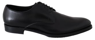 Dolce & Gabbana Mens Black Leather SARTORIA Hand Made Shoes - Size 40.5 EU/IT