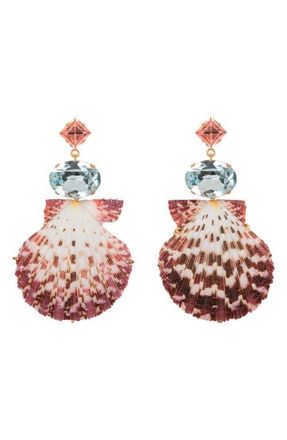 Jennifer Behr Aegean Shell Drop Earrings in Sunset at Nordstrom