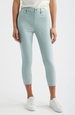 Hue Ultrasoft Denim Capri Leggings in Gray Mist at Nordstrom, Size X-Large