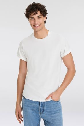 Replay T-Shirt REPLAY, Herren, Gr. XXL, weiss (natural wei&szlig;), Jersey, Obermaterial: 100% Baumwolle, unifarben, regular fit h&uuml;ftbedeckend, Rundhals, mit Umsch