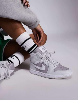 Nike Jordan Nike - Air Jordan Mid 365 - Sneakers grigie e bianche-Grigio