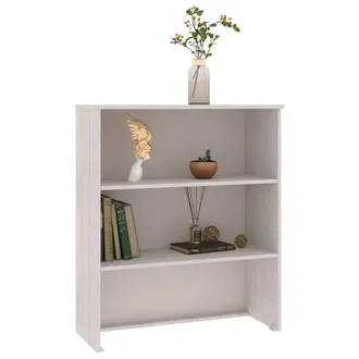 vidaXL Vidaxl - Aparador Superior Hamar Madera Maciza Pino Blanco 85x35x100 Cm