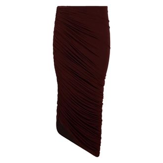 Magda Butrym Midi Skirts, female, Red, Size: XS Gonna Midi Asymmetric