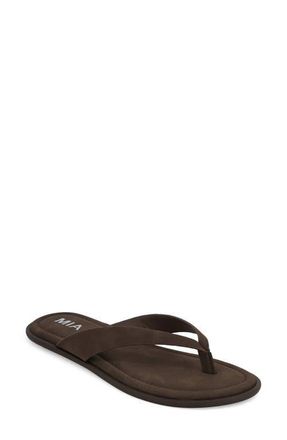 Mia Sydni Flip Flop in Chocolate at Nordstrom, Size 9.5