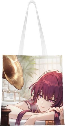 Generic 40.6 X 38.0 cm Canvas Totes Hand Shopping Bag With Honkai Star Rail All Roles Print Impression For Daily Shopping Shoulder Bag